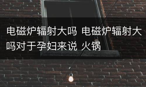 电磁炉辐射大吗 电磁炉辐射大吗对于孕妇来说 火锅