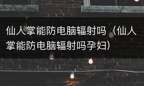 仙人掌能防电脑辐射吗（仙人掌能防电脑辐射吗孕妇）