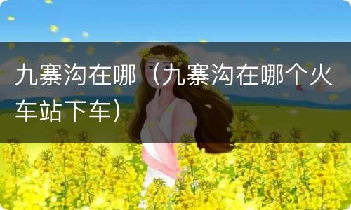 九寨沟在哪（九寨沟在哪个火车站下车）