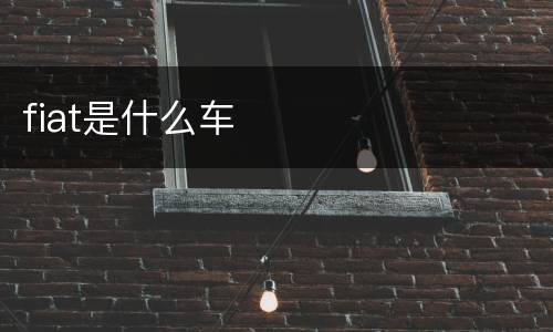 fiat是什么车