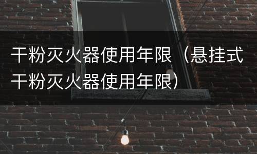 干粉灭火器使用年限（悬挂式干粉灭火器使用年限）
