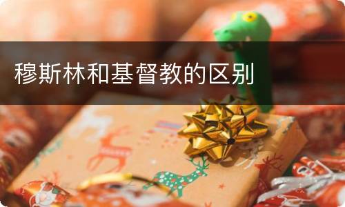 穆斯林和基督教的区别