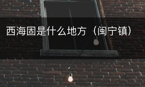西海固是什么地方（闽宁镇）