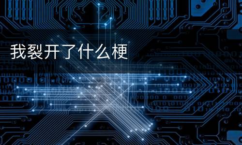 我裂开了什么梗