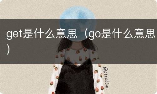 get是什么意思（go是什么意思）