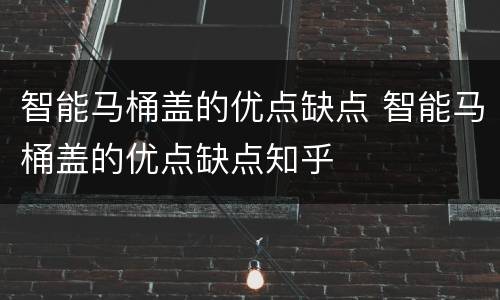 智能马桶盖的优点缺点 智能马桶盖的优点缺点知乎