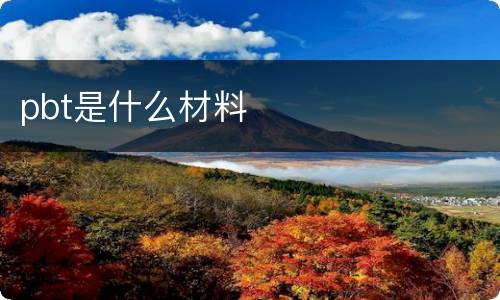 pbt是什么材料