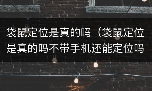 袋鼠定位是真的吗（袋鼠定位是真的吗不带手机还能定位吗）
