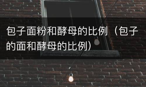 包子面粉和酵母的比例（包子的面和酵母的比例）