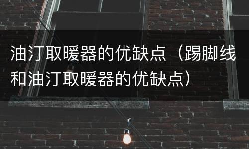 油汀取暖器的优缺点（踢脚线和油汀取暖器的优缺点）