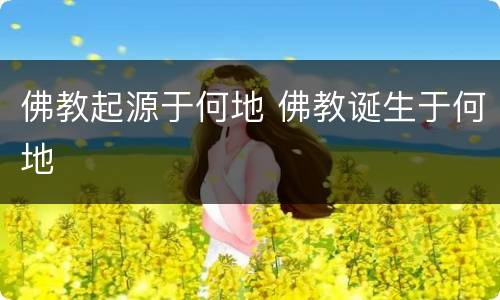 佛教起源于何地 佛教诞生于何地