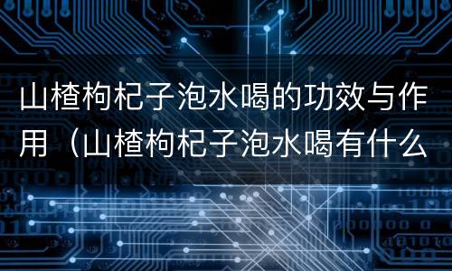 山楂枸杞子泡水喝的功效与作用（山楂枸杞子泡水喝有什么功效与作用）