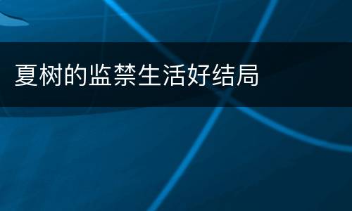 夏树的监禁生活好结局