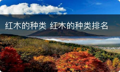 红木的种类 红木的种类排名