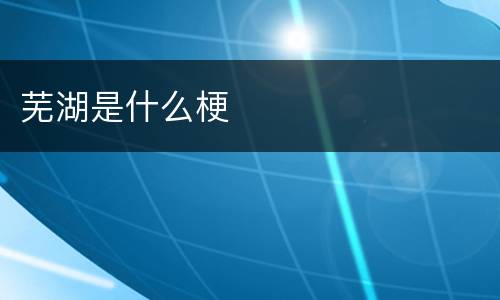 芜湖是什么梗