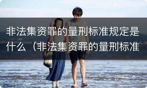 非法集资罪的量刑标准规定是什么（非法集资罪的量刑标准规定是什么呢）