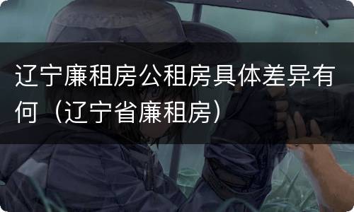 辽宁廉租房公租房具体差异有何（辽宁省廉租房）