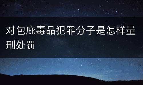 对包庇毒品犯罪分子是怎样量刑处罚