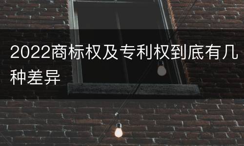 2022商标权及专利权到底有几种差异