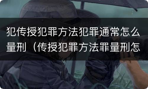 犯传授犯罪方法犯罪通常怎么量刑（传授犯罪方法罪量刑怎么量）