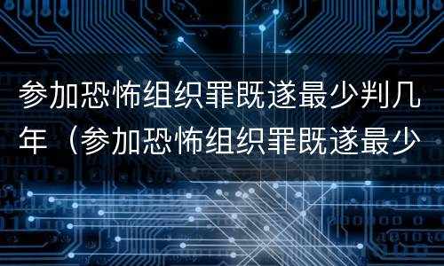 参加恐怖组织罪既遂最少判几年（参加恐怖组织罪既遂最少判几年呢）