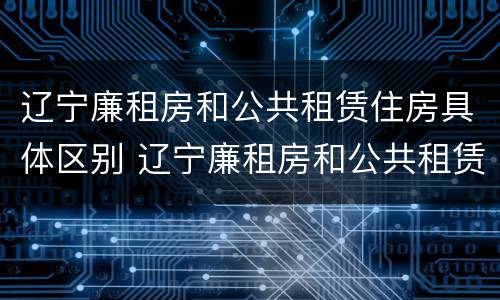 辽宁廉租房和公共租赁住房具体区别 辽宁廉租房和公共租赁住房具体区别