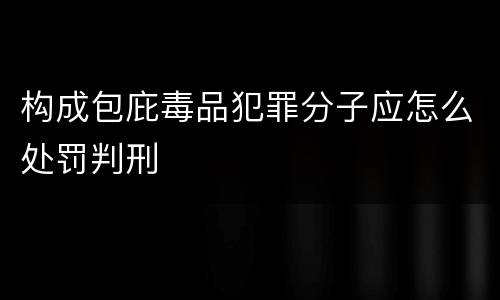 构成包庇毒品犯罪分子应怎么处罚判刑