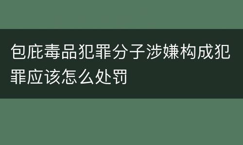 包庇毒品犯罪分子涉嫌构成犯罪应该怎么处罚