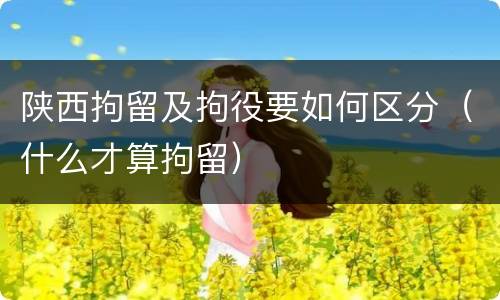 陕西拘留及拘役要如何区分（什么才算拘留）