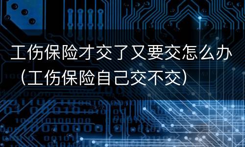 工伤保险才交了又要交怎么办（工伤保险自己交不交）