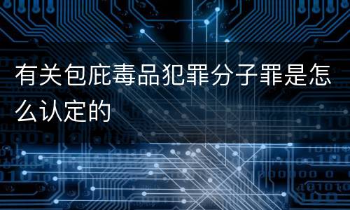 有关包庇毒品犯罪分子罪是怎么认定的