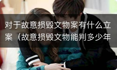 对于故意损毁文物案有什么立案（故意损毁文物能判多少年）