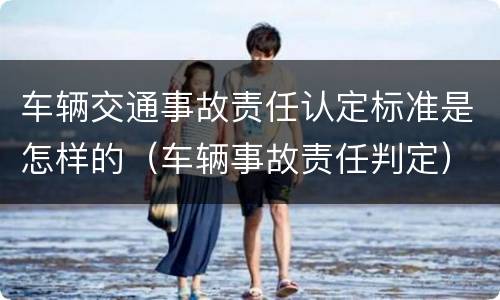 车辆交通事故责任认定标准是怎样的（车辆事故责任判定）